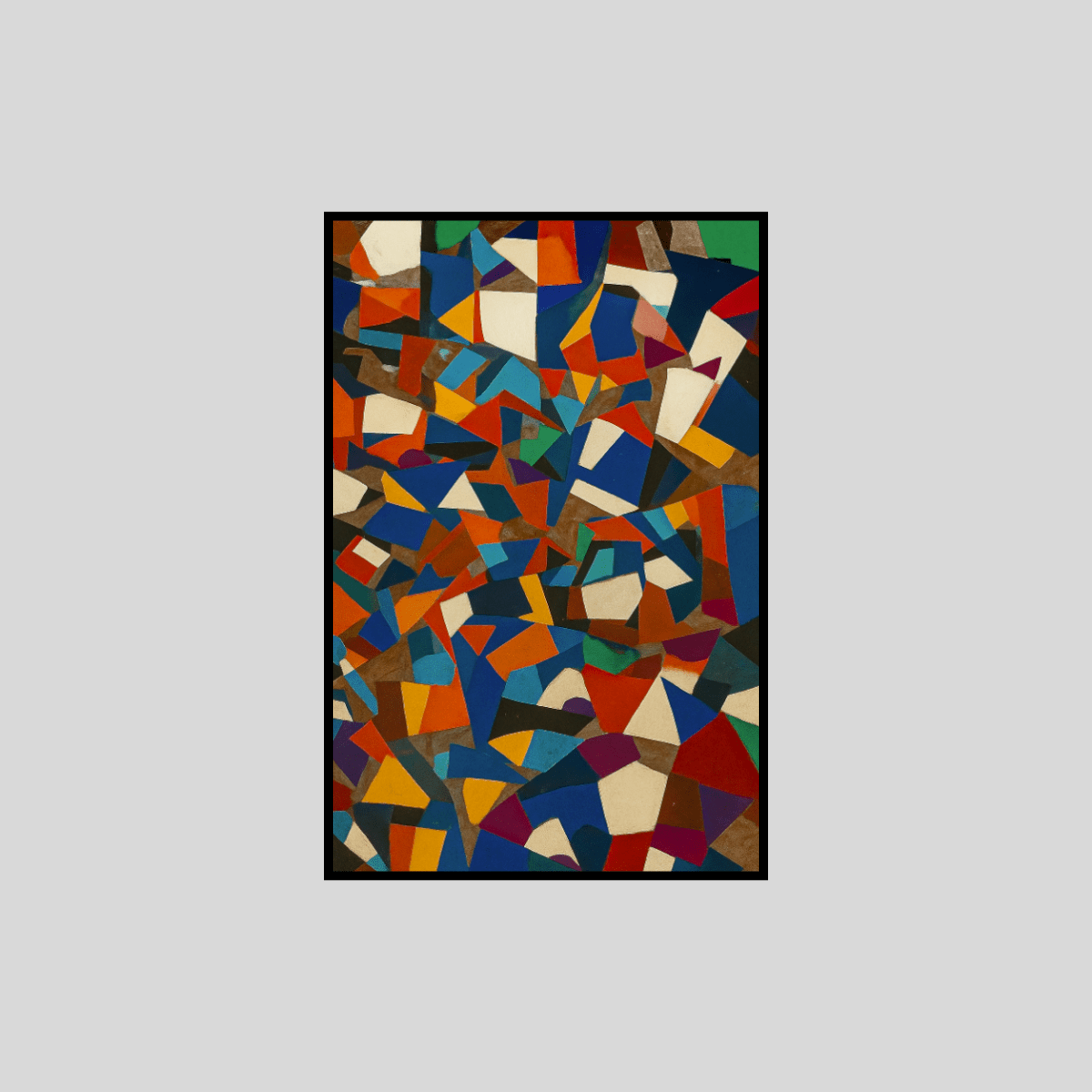 Canvas Print : "Fracture Funk" – Abstract Canvas Print for Bold Walls - Chiara Rossetti