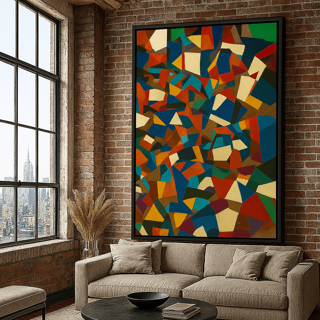 Canvas Print : "Fracture Funk" – Abstract Canvas Print for Bold Walls - Chiara Rossetti