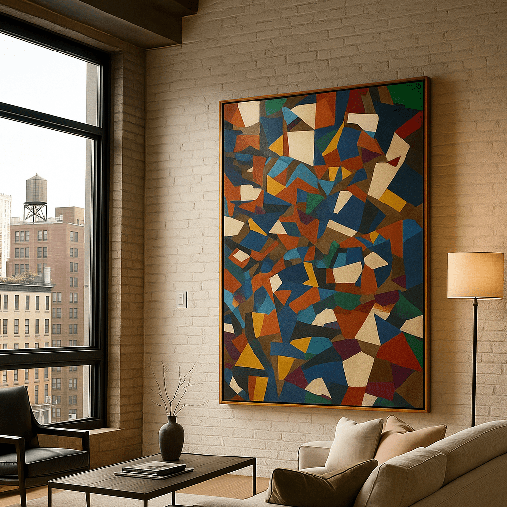 Canvas Print : "Fracture Funk" – Abstract Canvas Print for Bold Walls - Chiara Rossetti