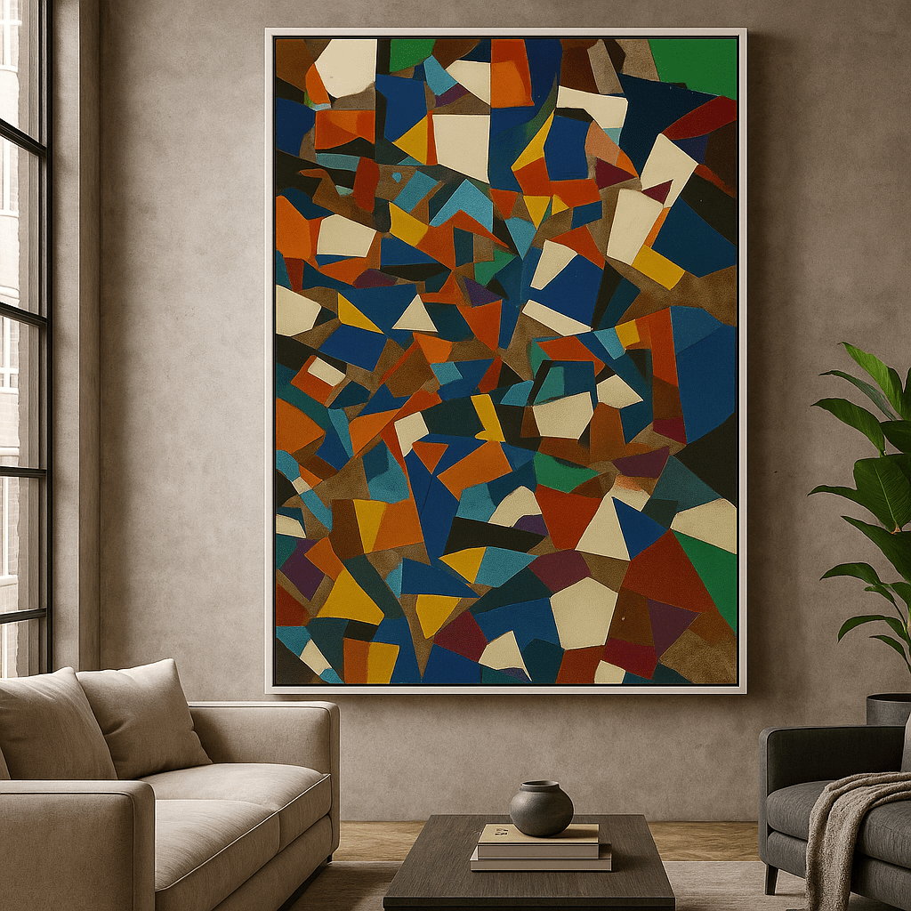Canvas Print : "Fracture Funk" – Abstract Canvas Print for Bold Walls - Chiara Rossetti