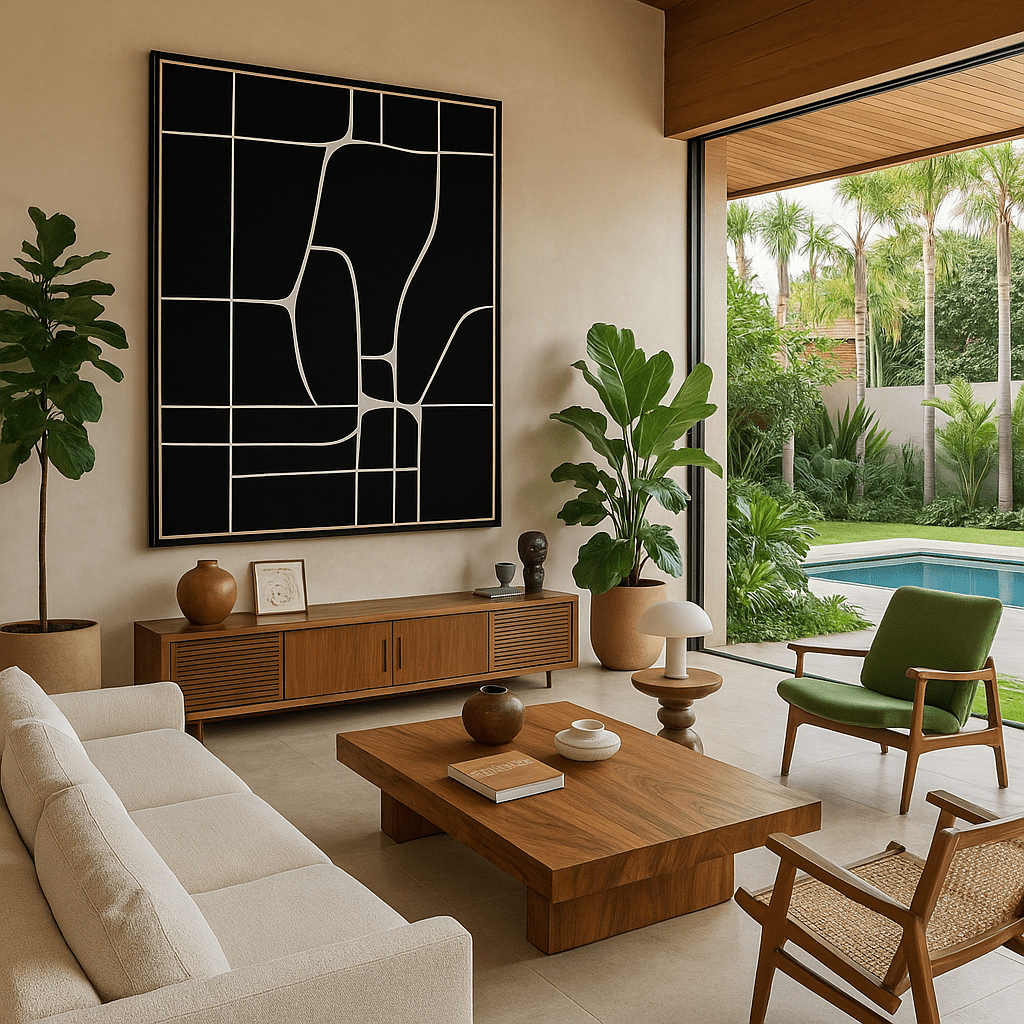 Canvas Print : Fractured Balance – Minimalist Geometric Black & White Canvas Art modern abstract canvas wall art by Rossetti Art – luxury interior design artwork for living room, bedroom, office – black and beige abstract wall art Black And White Art Black and white artwork