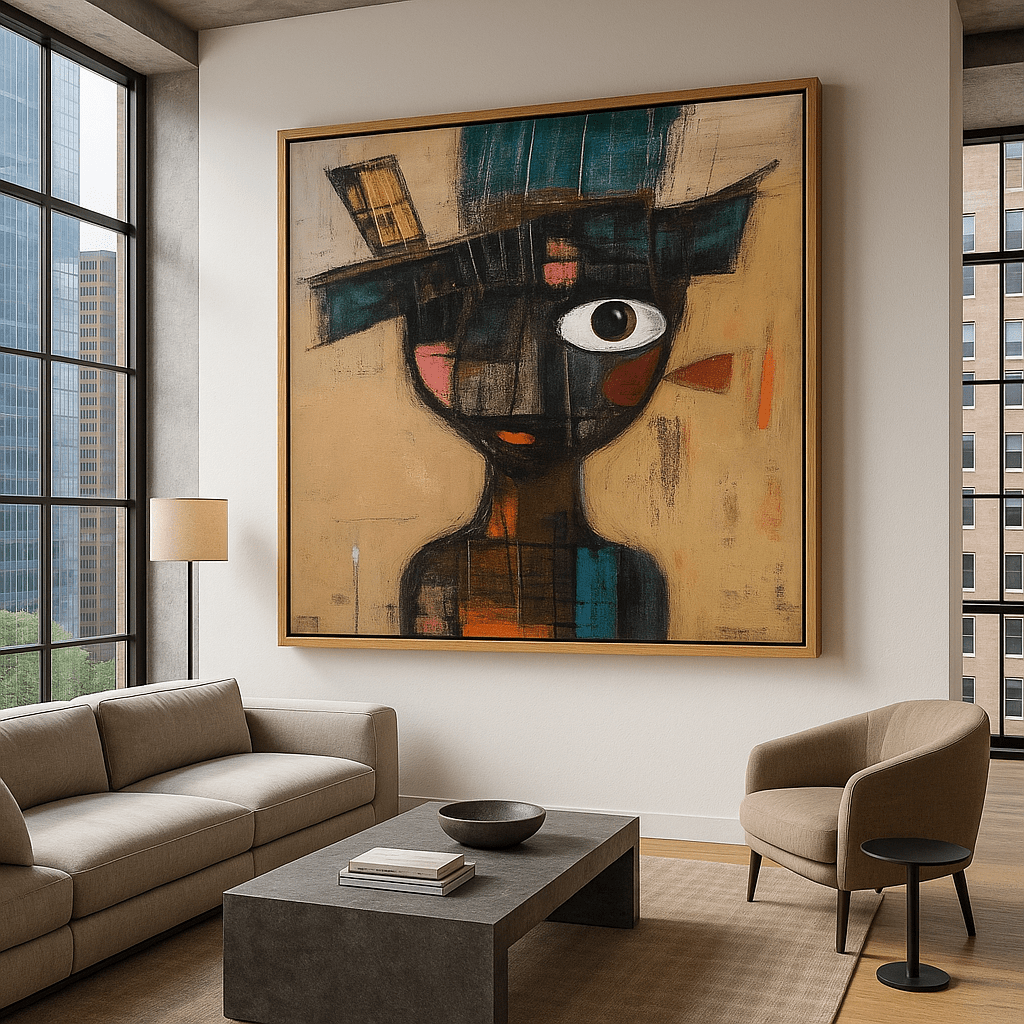 Canvas Print : "Fragmented Whimsy" - Portrait Wall Art Print - Chiara Rossetti