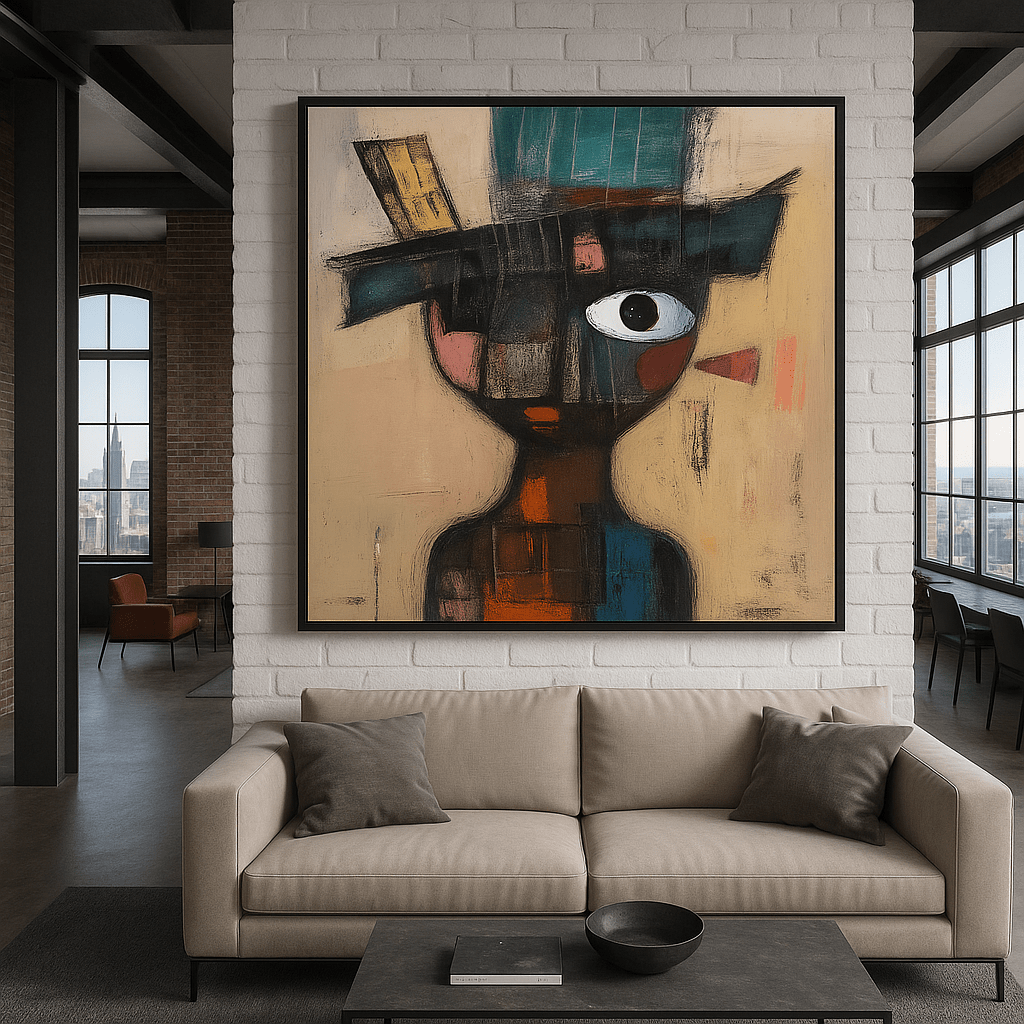 Canvas Print : "Fragmented Whimsy" - Portrait Wall Art Print - Chiara Rossetti