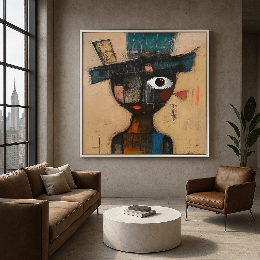 Canvas Print : "Fragmented Whimsy" - Portrait Wall Art Print - Chiara Rossetti