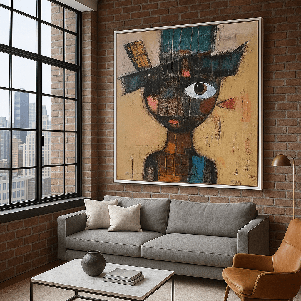 Canvas Print : "Fragmented Whimsy" - Portrait Wall Art Print - Chiara Rossetti