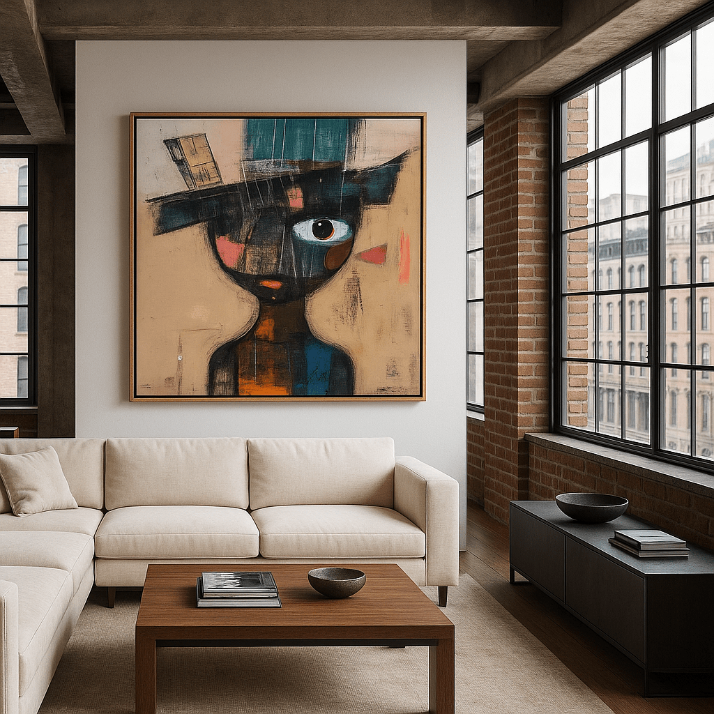 Canvas Print : "Fragmented Whimsy" - Portrait Wall Art Print - Chiara Rossetti