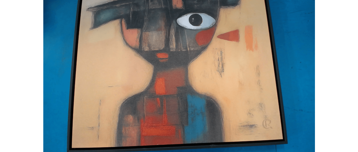 Canvas Print : "Fragmented Whimsy" - Portrait Wall Art Print modern abstract canvas wall art by Rossetti Art – luxury interior design artwork for living room, bedroom, office – contemporary art piece Contemporary Canvas Art Contemporary canvas print