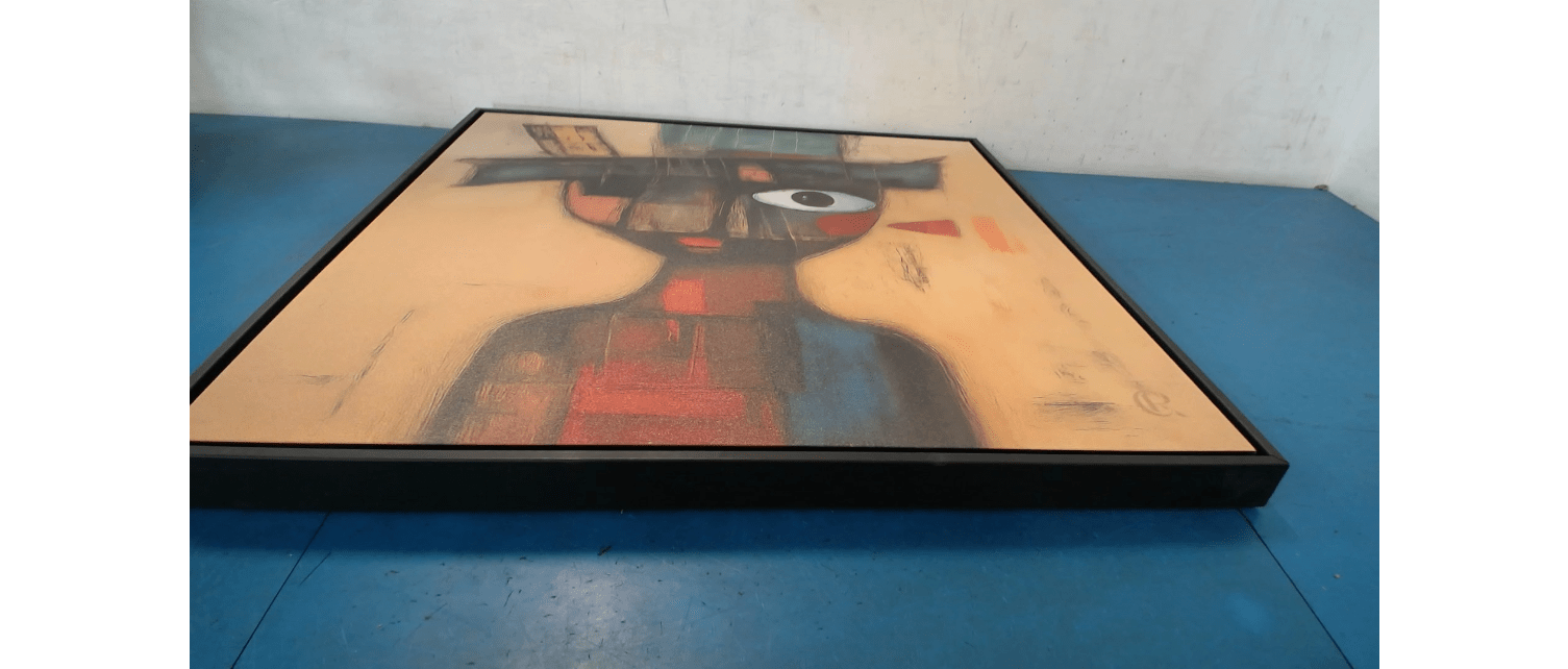 Canvas Print : "Fragmented Whimsy" - Portrait Wall Art Print modern abstract canvas wall art by Rossetti Art – luxury interior design artwork for living room, bedroom, office – contemporary art piece Contemporary Canvas Art Contemporary canvas print