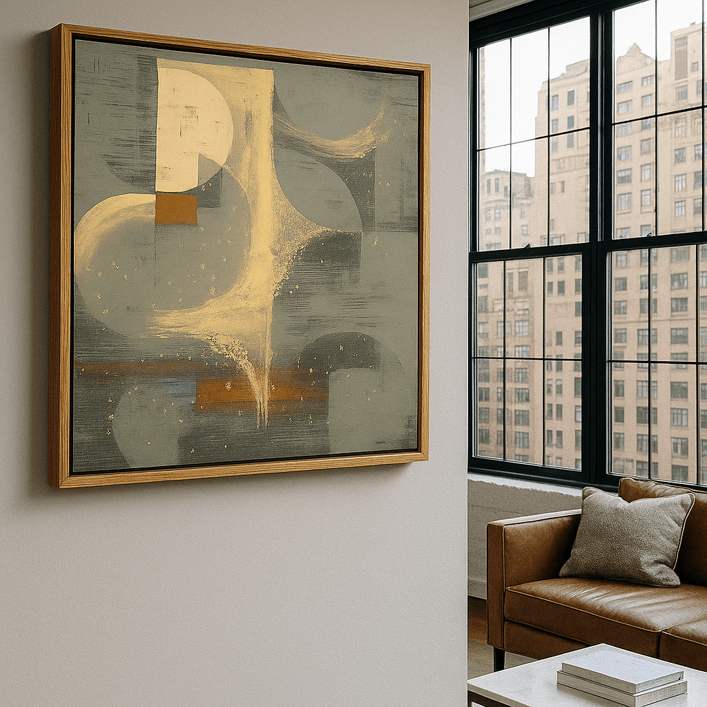 Canvas Print: Galactic Flow – Abstract Canvas Wall Art - Chiara Rossetti