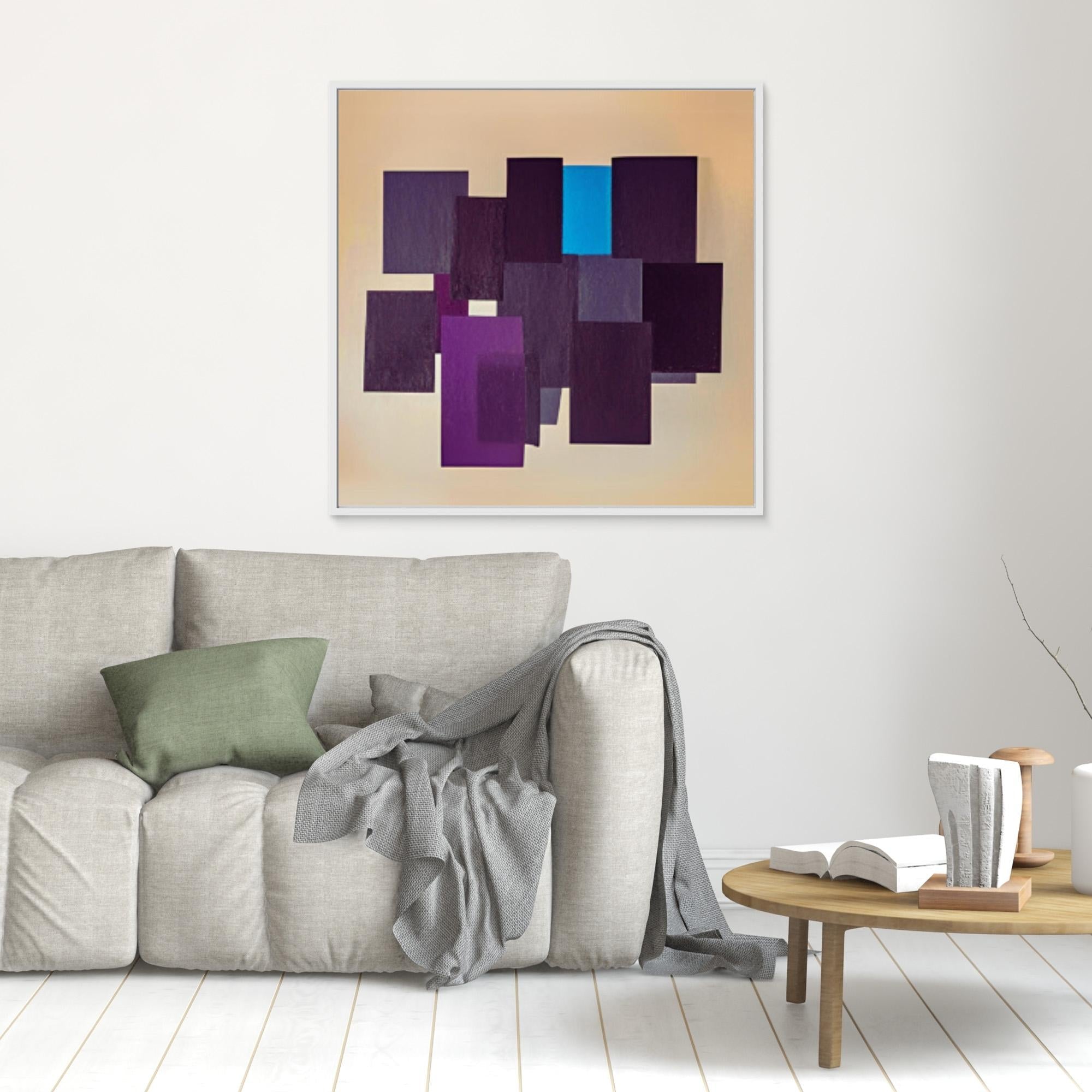 Canvas Print: "Geometric Symphony - Abstract Shapes Art" - Chiara Rossetti