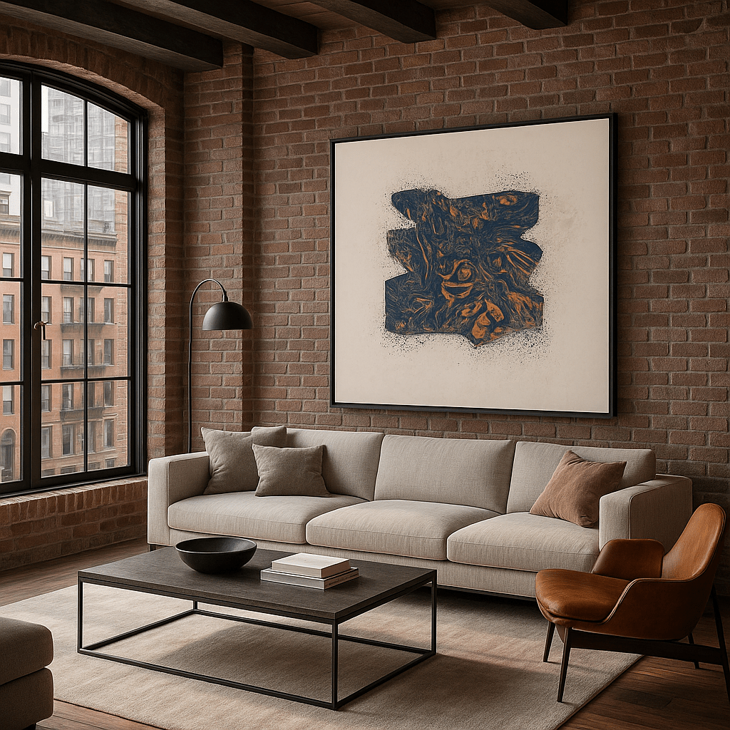 Canvas Print : "Golden Flow" - Marble Wall Art Print modern abstract canvas wall art by Rossetti Art – luxury interior design artwork for living room, bedroom, office – contemporary art piece Contemporary Canvas Art Contemporary canvas print