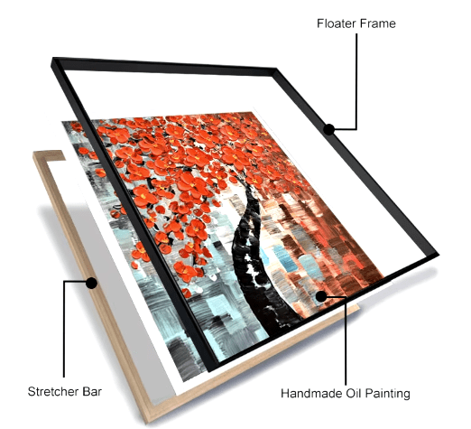 Canvas Print : Golden Glow - Abstract Art Figures Canvas Print modern abstract canvas wall art by Rossetti Art – luxury interior design artwork for living room, bedroom, office – abstract art Abstract artwork Colorful abstract art