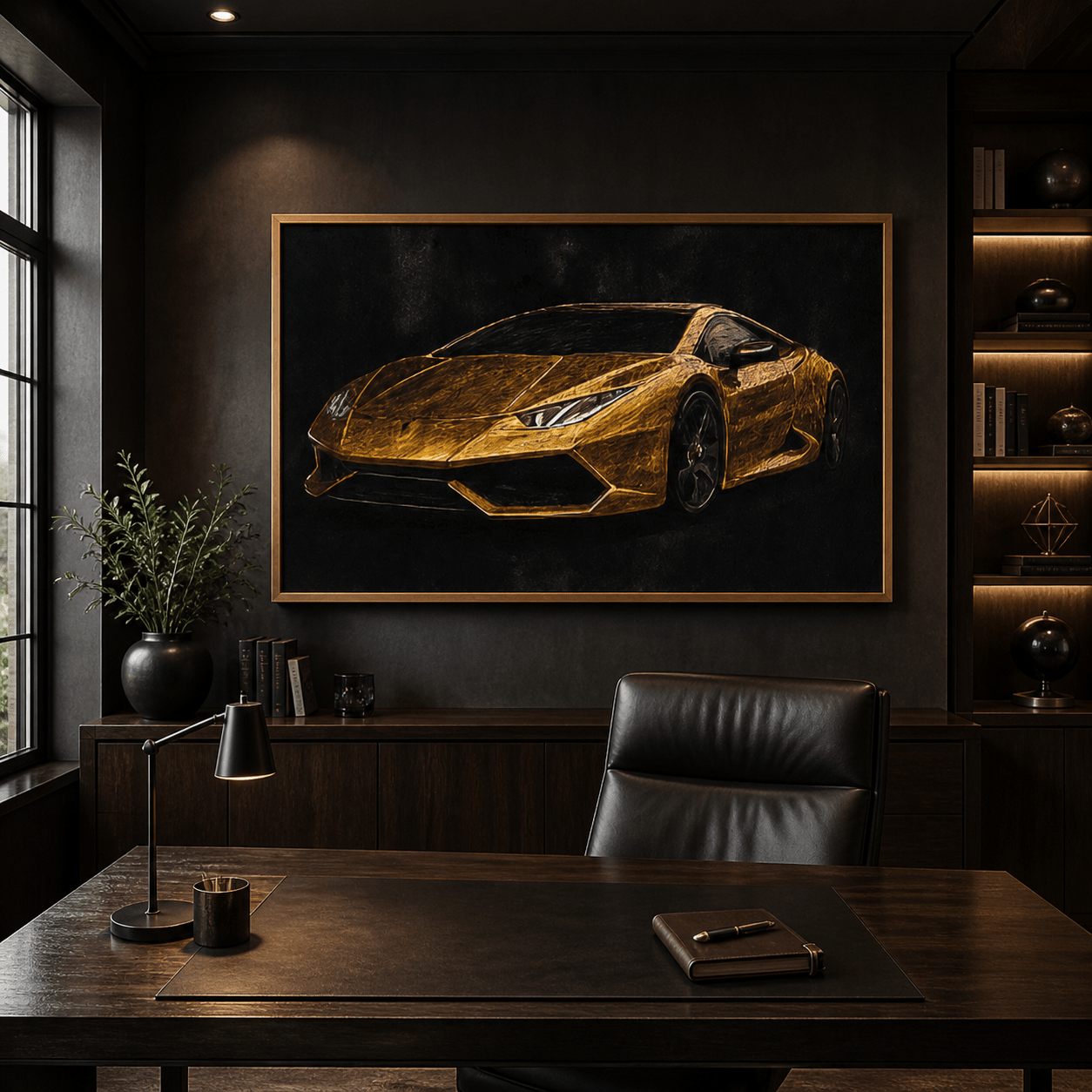 Luxury car wall art