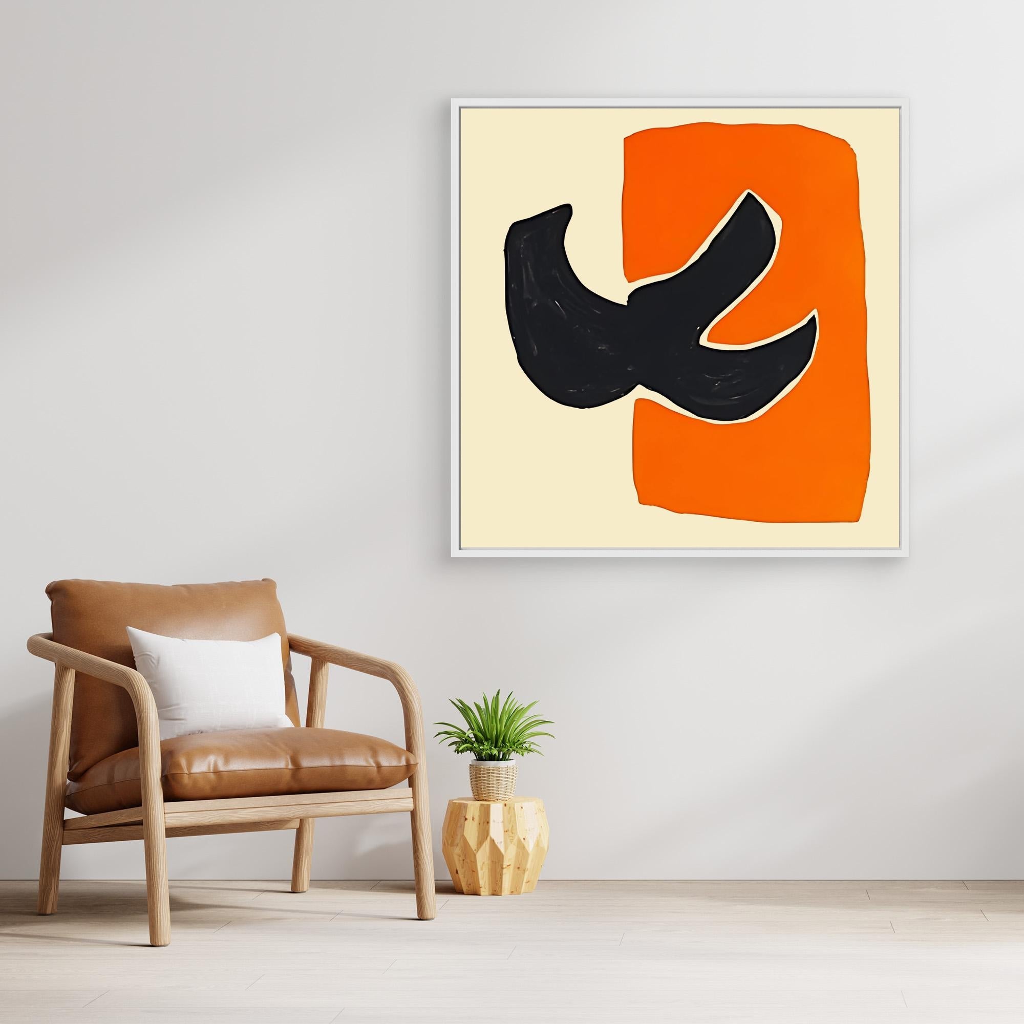 Canvas Print: Happy Bold Harmony - Abstract Modern Art modern abstract canvas wall art by Rossetti Art – luxury interior design artwork for living room, bedroom, office – Contemporary Art for Sale contemporary art piece Contemporary art print