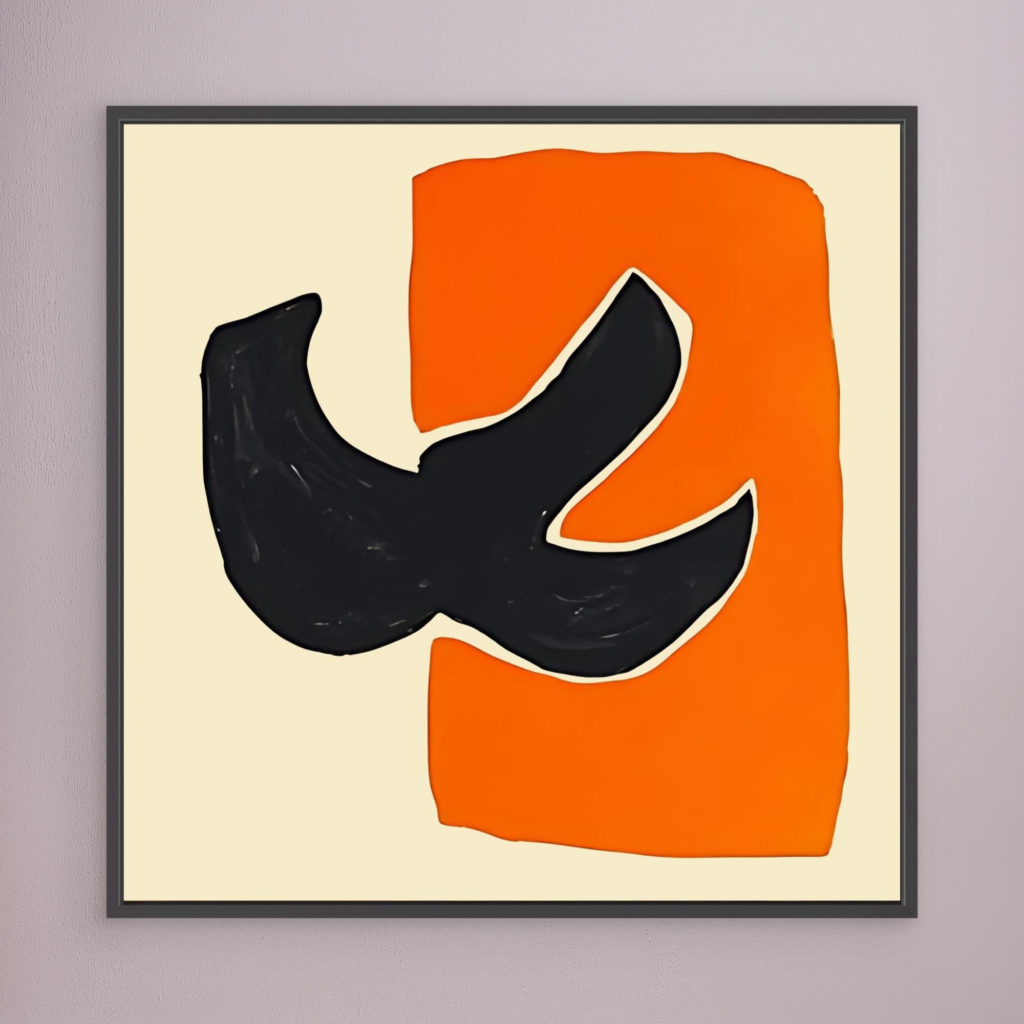 Canvas Print: Happy Bold Harmony - Abstract Modern Art modern abstract canvas wall art by Rossetti Art – luxury interior design artwork for living room, bedroom, office – Contemporary Art for Sale contemporary art piece Contemporary art print