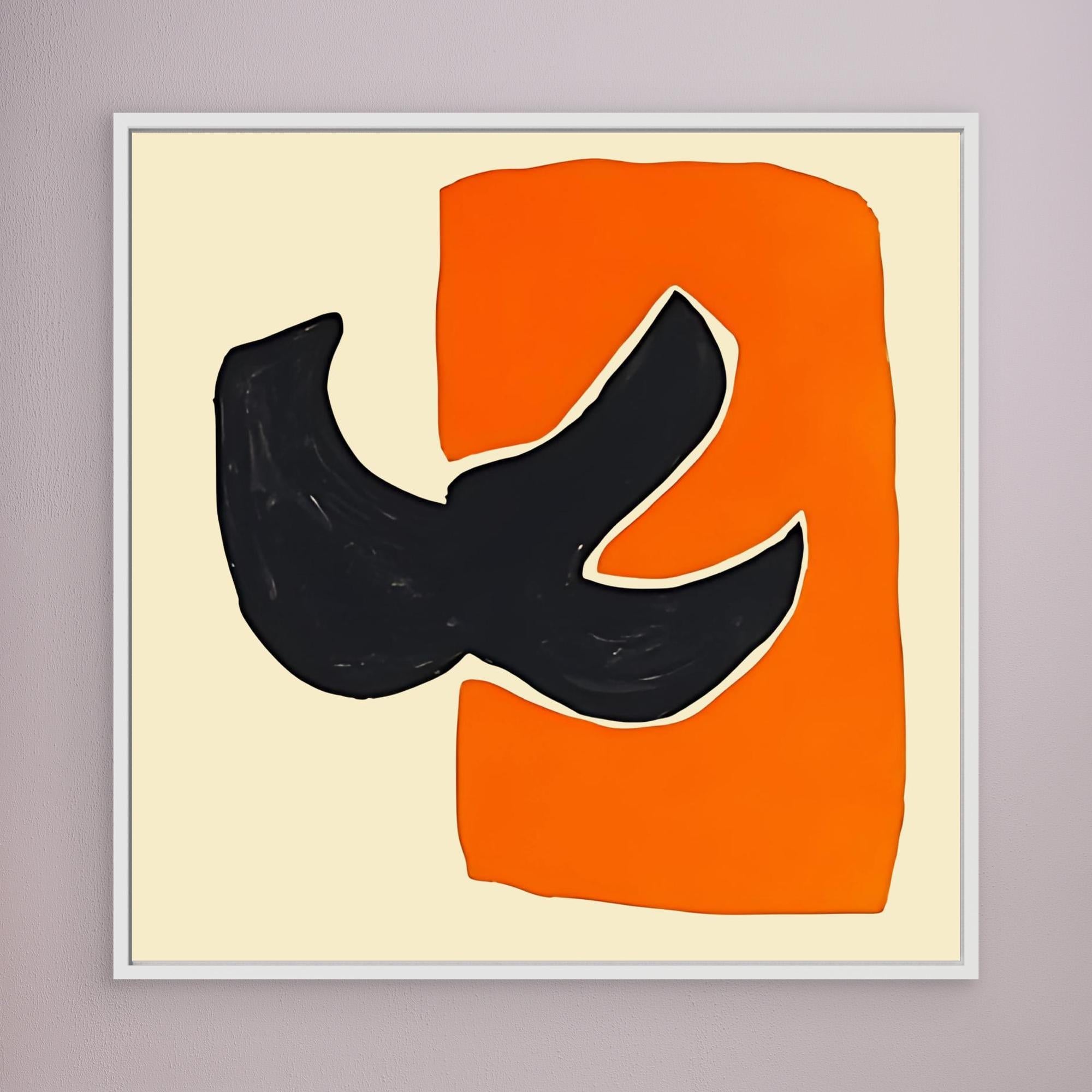 Canvas Print: Happy Bold Harmony - Abstract Modern Art modern abstract canvas wall art by Rossetti Art – luxury interior design artwork for living room, bedroom, office – Contemporary Art for Sale contemporary art piece Contemporary art print