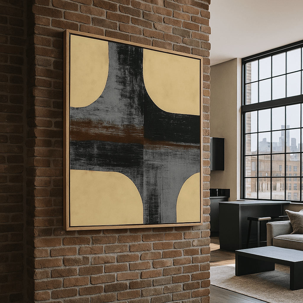 Canvas Print: Industrial Crossfade – Minimalist Abstract Art Canvas - Chiara Rossetti