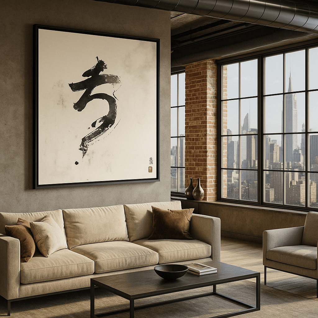 Canvas Print: Ink Reverie – Minimalist Black & White Canvas Print | Zen Abstract Wall Art for Modern Interiors modern abstract canvas wall art by Rossetti Art – luxury interior design artwork for living room, bedroom, office – abstract wall art canvas print art Chiara Rossetti