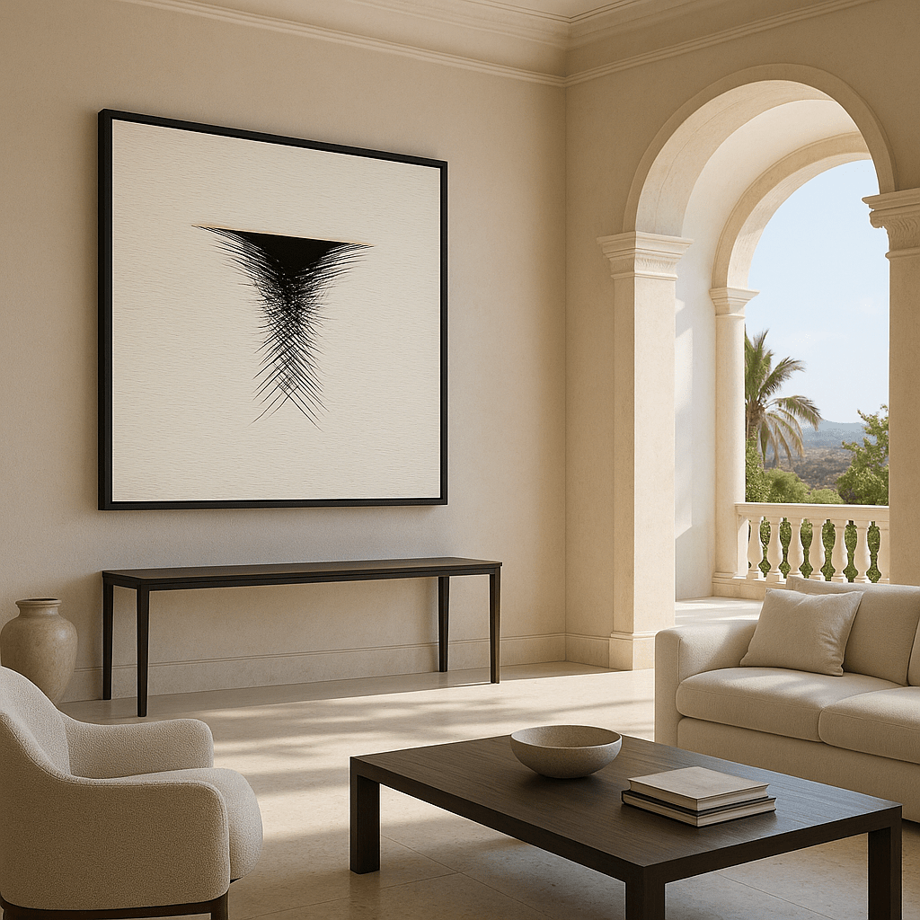 Canvas Print: Inverted Balance – Minimalist Abstract Geometric Art Print modern abstract canvas wall art by Rossetti Art – luxury interior design artwork for living room, bedroom, office – contemporary art piece Contemporary Canvas Art Contemporary canvas print