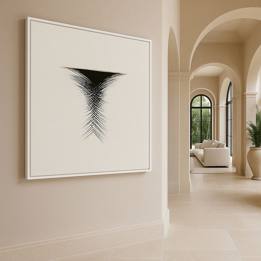 Canvas Print: Inverted Balance – Minimalist Abstract Geometric Art Print modern abstract canvas wall art by Rossetti Art – luxury interior design artwork for living room, bedroom, office – contemporary art piece Contemporary Canvas Art Contemporary canvas print