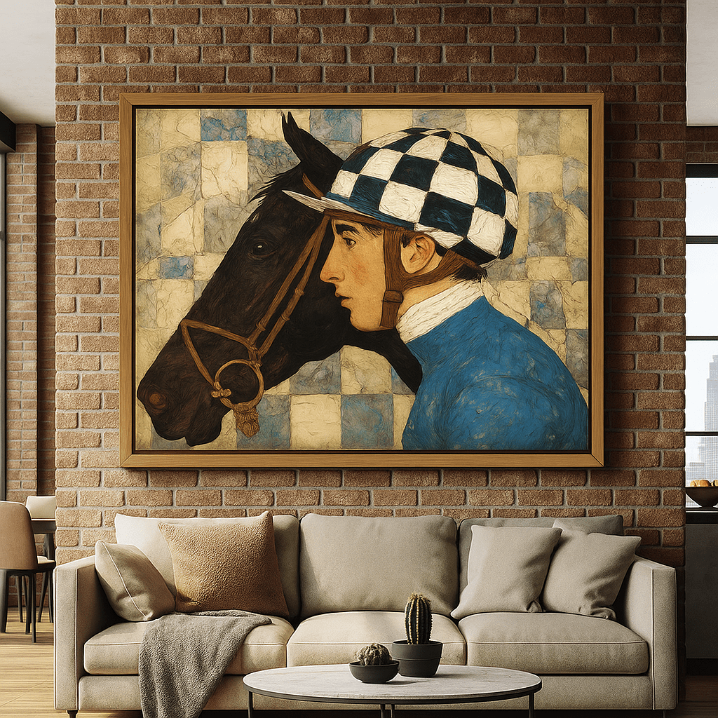 Canvas Print : Kindred Spirit – Equestrian Fine Art Canvas Print | Luxury Wall Art by Chiara Rossetti modern abstract canvas wall art by Rossetti Art – luxury interior design artwork for living room, bedroom, office – horizontal art print horizontal canvas print horizontal canvas prints
