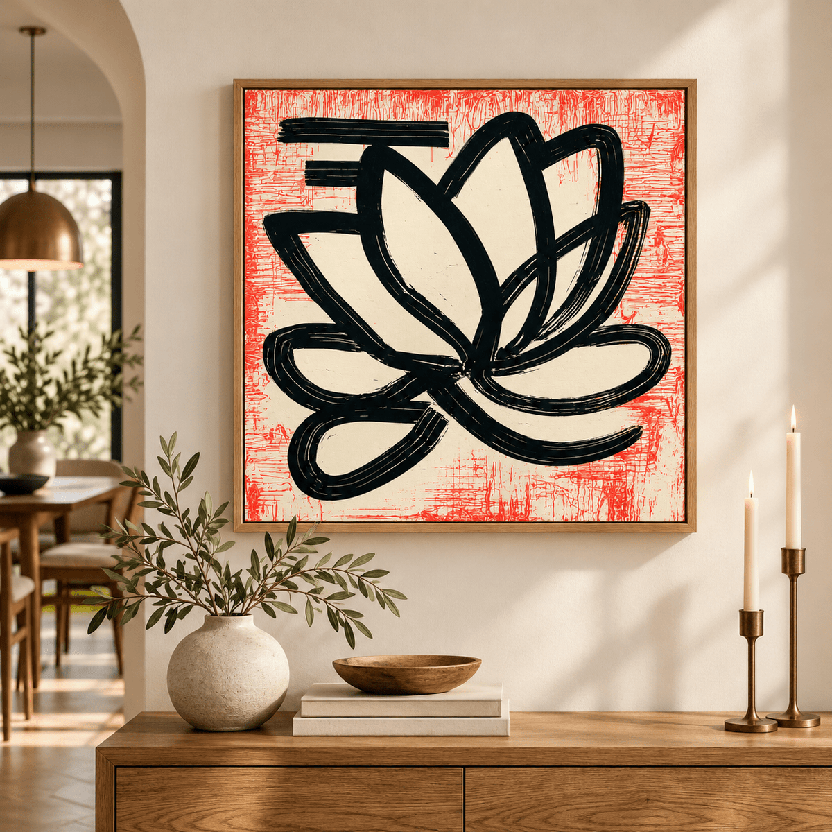 Lotus Flower Art – Bold Lotus by Rossetti Art