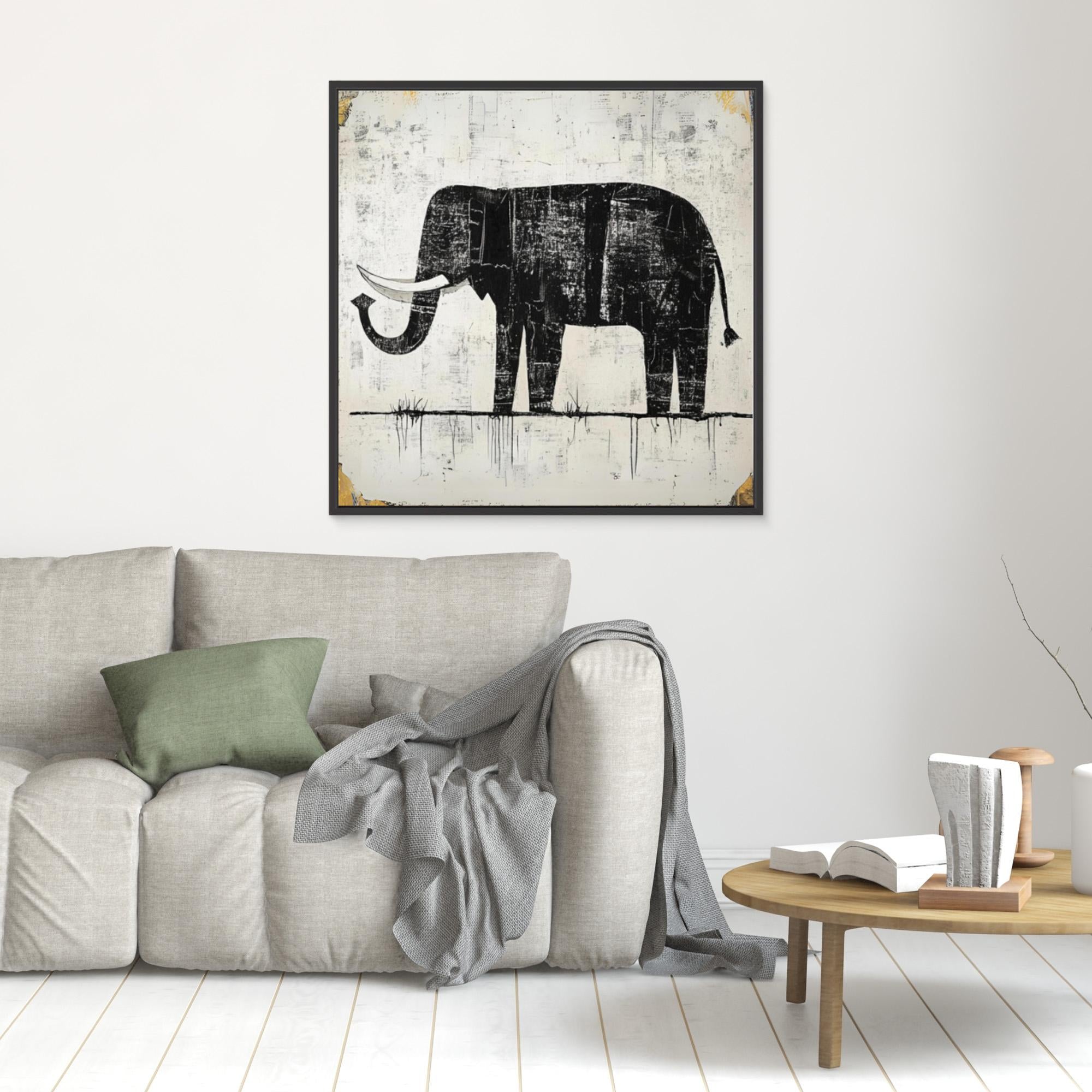 "Canvas Print: Majestic Elephant - Elephant themed Nursery for Boy - Chiara Rossetti
