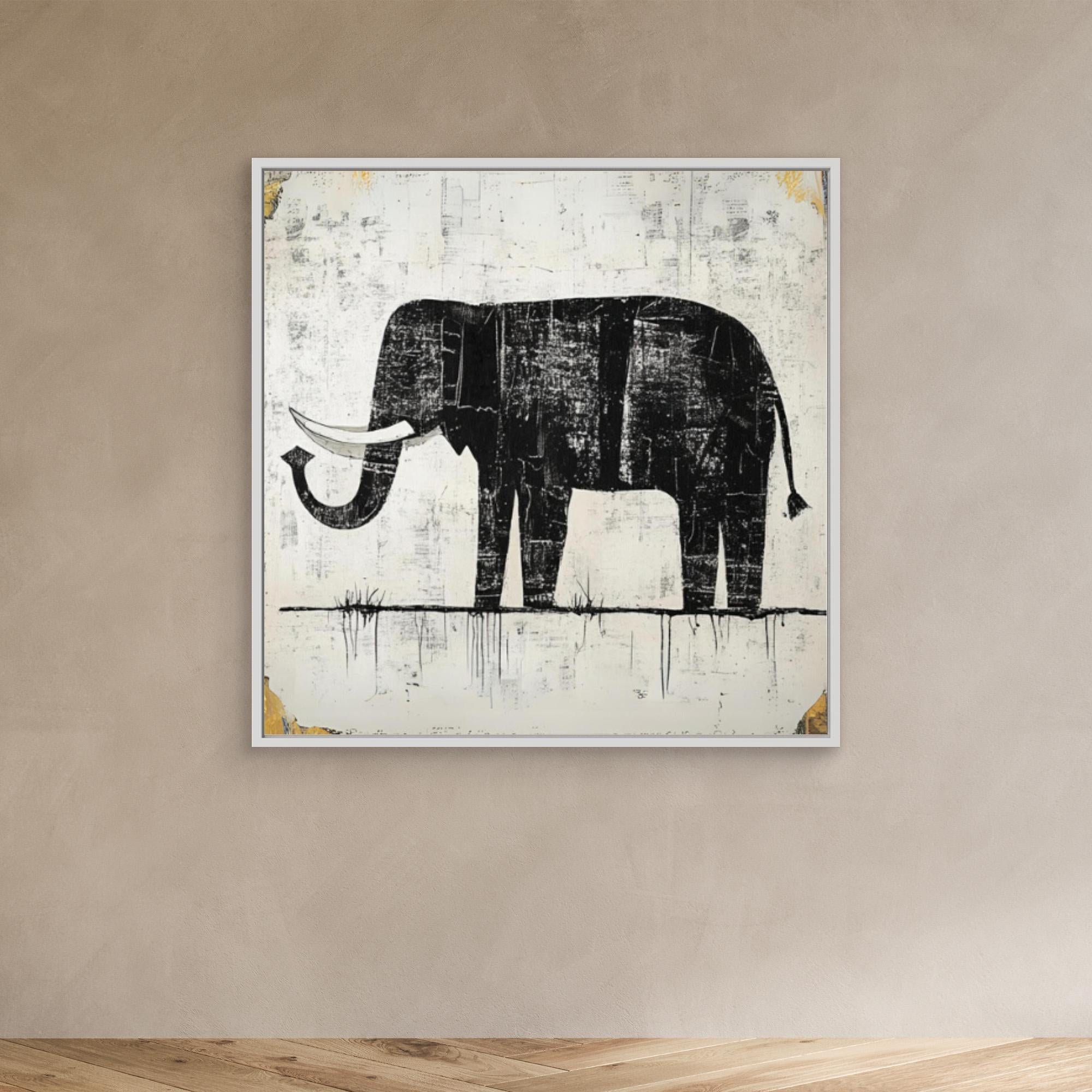 "Canvas Print: Majestic Elephant - Elephant themed Nursery for Boy - Chiara Rossetti