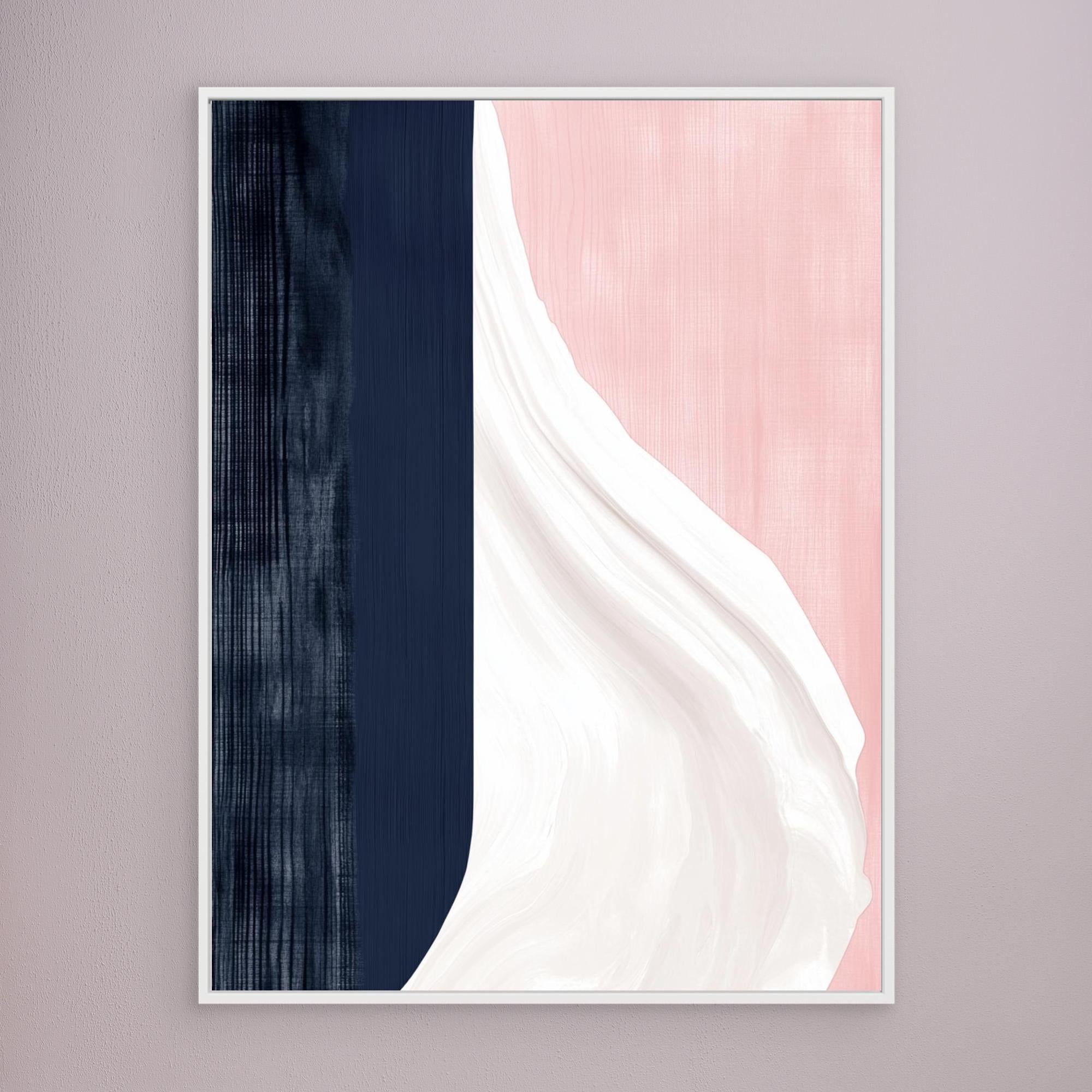 Canvas Print: "Minimal Harmony" - Modern Abstract Wall Art modern abstract canvas wall art by Rossetti Art – luxury interior design artwork for living room, bedroom, office – Contemporary Minimalism Modern Abstract Canvas Modern Serene Decor