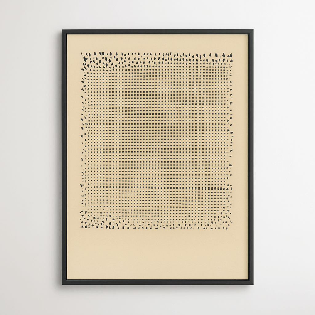 Canvas Print : Minimal Soft Grid – Abstract Canvas Wall Art Framed modern abstract canvas wall art by Rossetti Art – luxury interior design artwork for living room, bedroom, office – contemporary living room art contemporary wall decor large abstract art