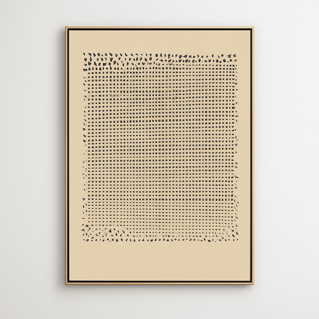 Canvas Print : Minimal Soft Grid – Abstract Canvas Wall Art Framed modern abstract canvas wall art by Rossetti Art – luxury interior design artwork for living room, bedroom, office – contemporary living room art contemporary wall decor large abstract art