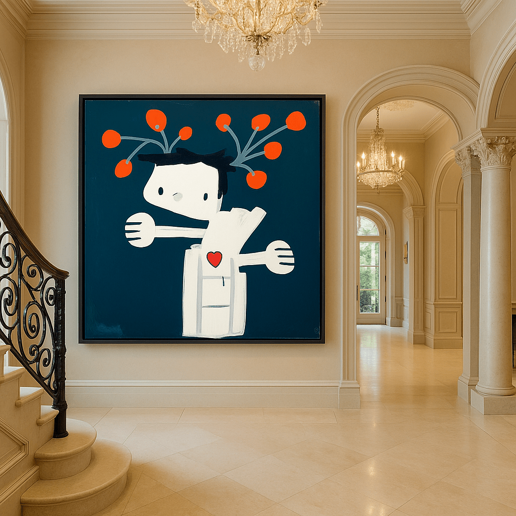 Canvas Print: Modern Abstract Art - Contemporary Print Art Interior modern abstract canvas wall art by Rossetti Art – luxury interior design artwork for living room, bedroom, office – contemporary art piece Contemporary Canvas Art Contemporary canvas print