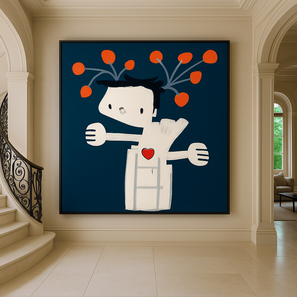 Canvas Print: Modern Abstract Art - Contemporary Print Art Interior modern abstract canvas wall art by Rossetti Art – luxury interior design artwork for living room, bedroom, office – contemporary art piece Contemporary Canvas Art Contemporary canvas print