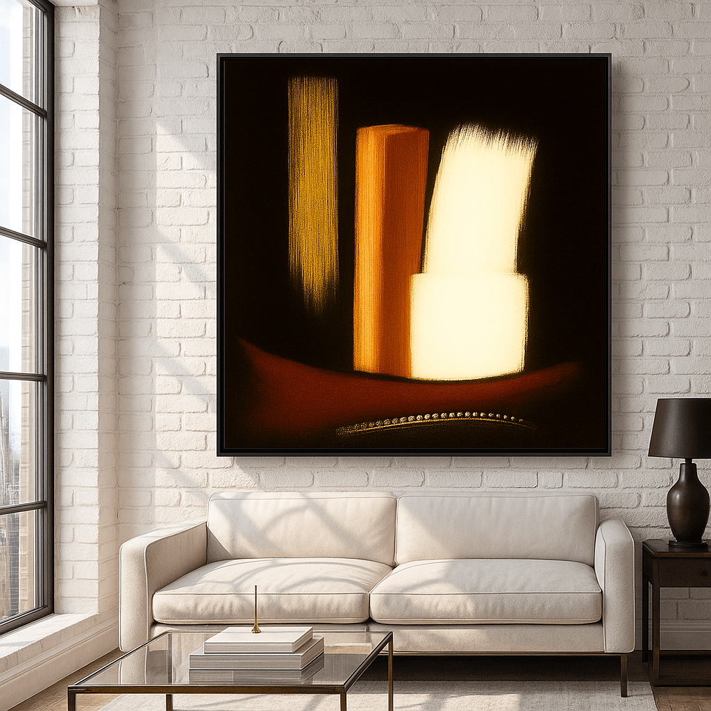 Canvas Print : Modern Abstract Trio – Bold Textured Canvas Wall Art Print - Chiara Rossetti