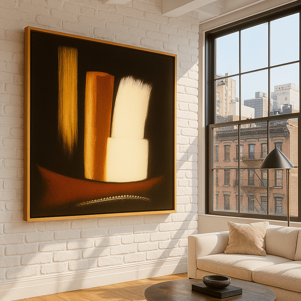 Canvas Print : Modern Abstract Trio – Bold Textured Canvas Wall Art Print - Chiara Rossetti