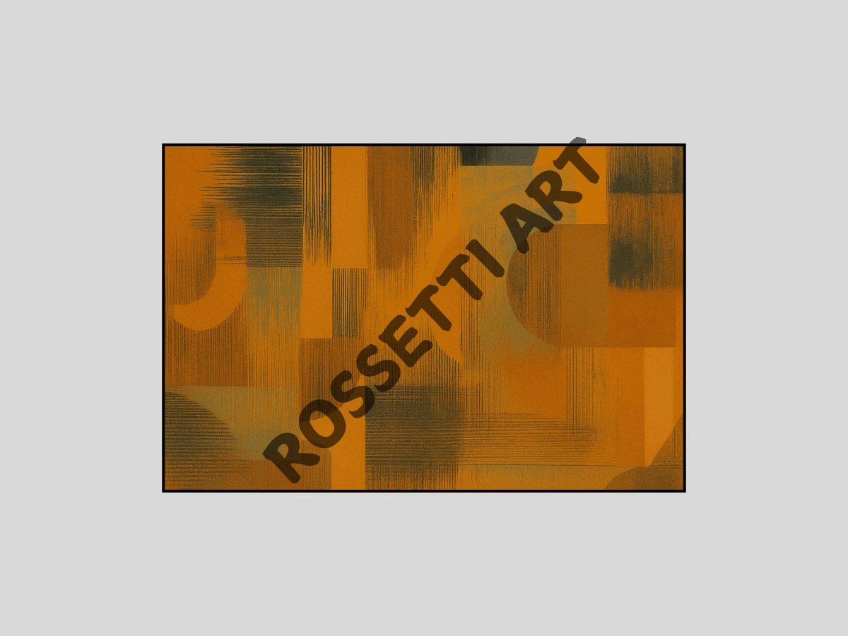 Canvas Print : Orange Burnt Noise – Modern Orange Abstract Art - Chiara Rossetti