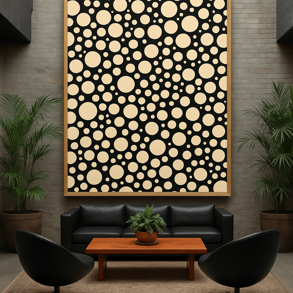 Canvas Print : Orbital Harmony – Modern Circle Canvas Art - Chiara Rossetti