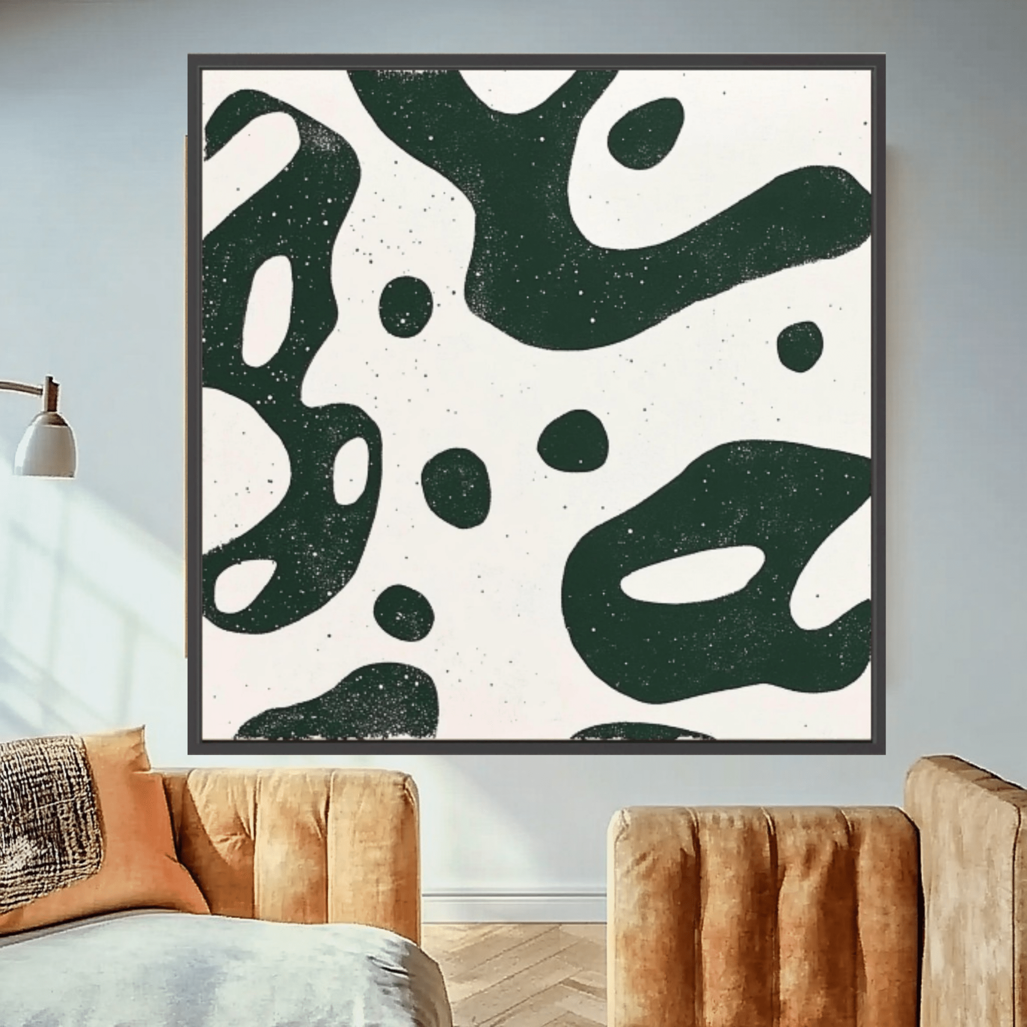 Canvas Print: "Organic Flow" – Modern Minimalist Abstract Art modern abstract canvas wall art by Rossetti Art – luxury interior design artwork for living room, bedroom, office – Contemporary Abstract Design Contemporary Art for Sale contemporary art piece