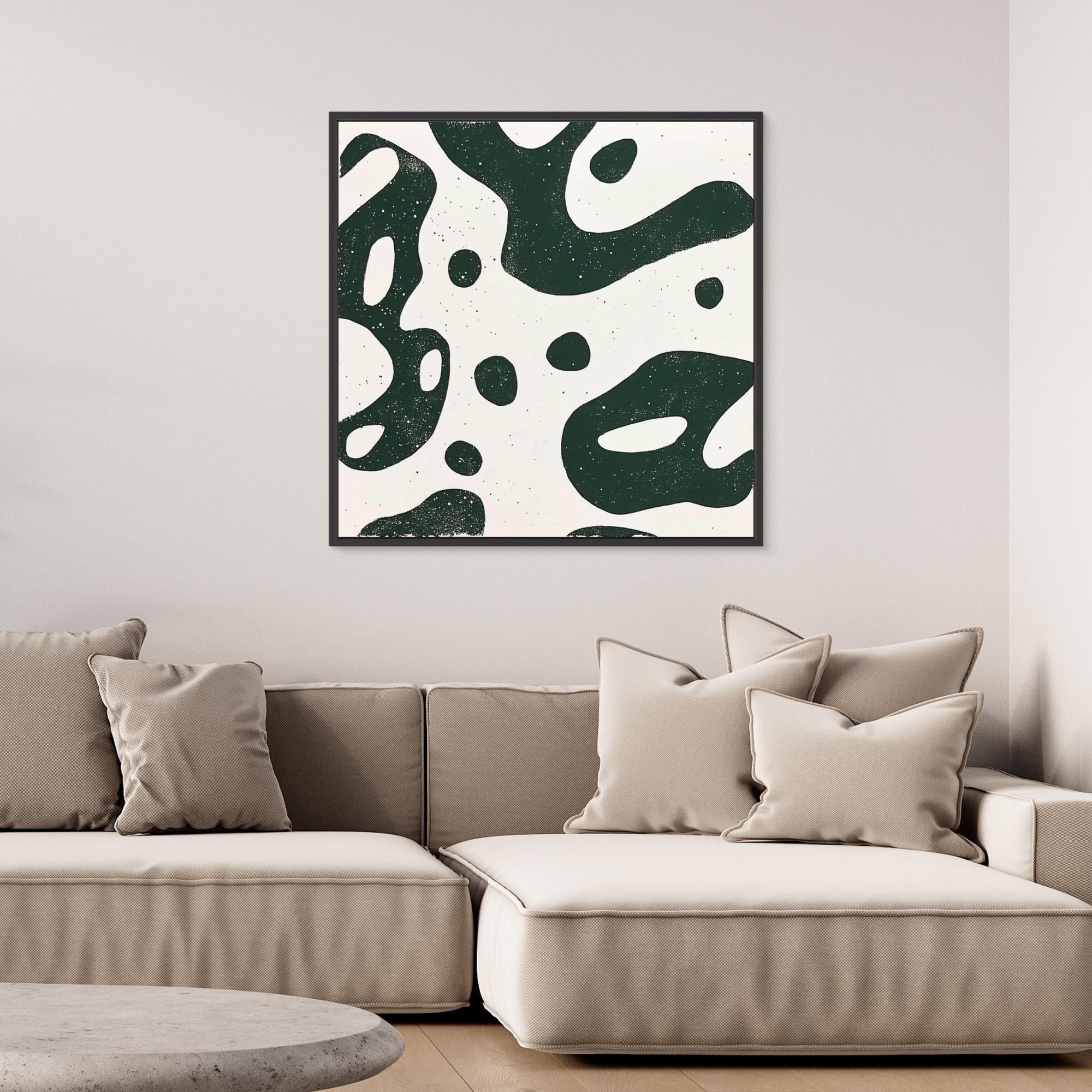 Canvas Print: "Organic Flow" – Modern Minimalist Abstract Art modern abstract canvas wall art by Rossetti Art – luxury interior design artwork for living room, bedroom, office – Contemporary Abstract Design Contemporary Art for Sale contemporary art piece