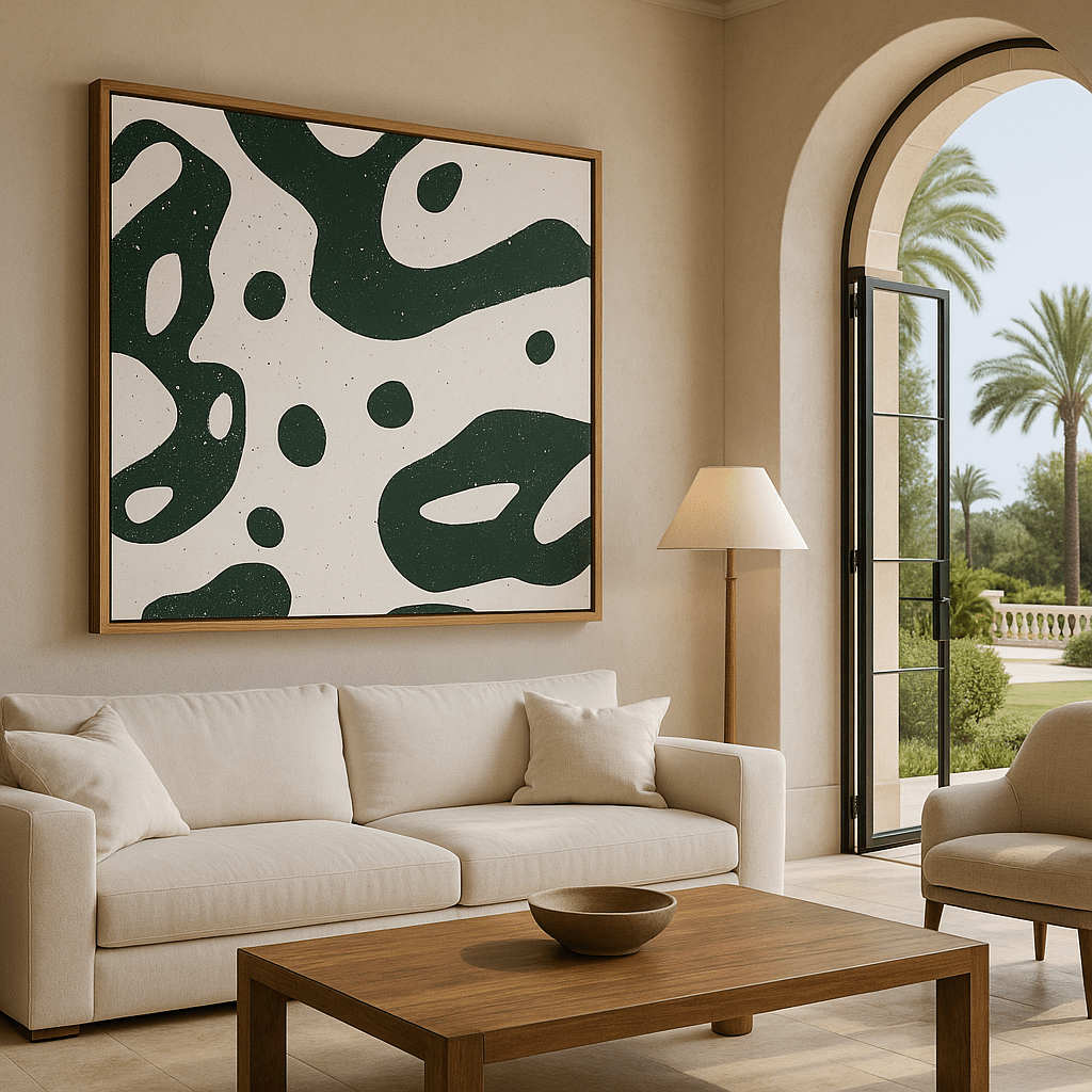 Canvas Print: "Organic Flow" – Modern Minimalist Abstract Art modern abstract canvas wall art by Rossetti Art – luxury interior design artwork for living room, bedroom, office – Contemporary Abstract Design Contemporary Art for Sale contemporary art piece