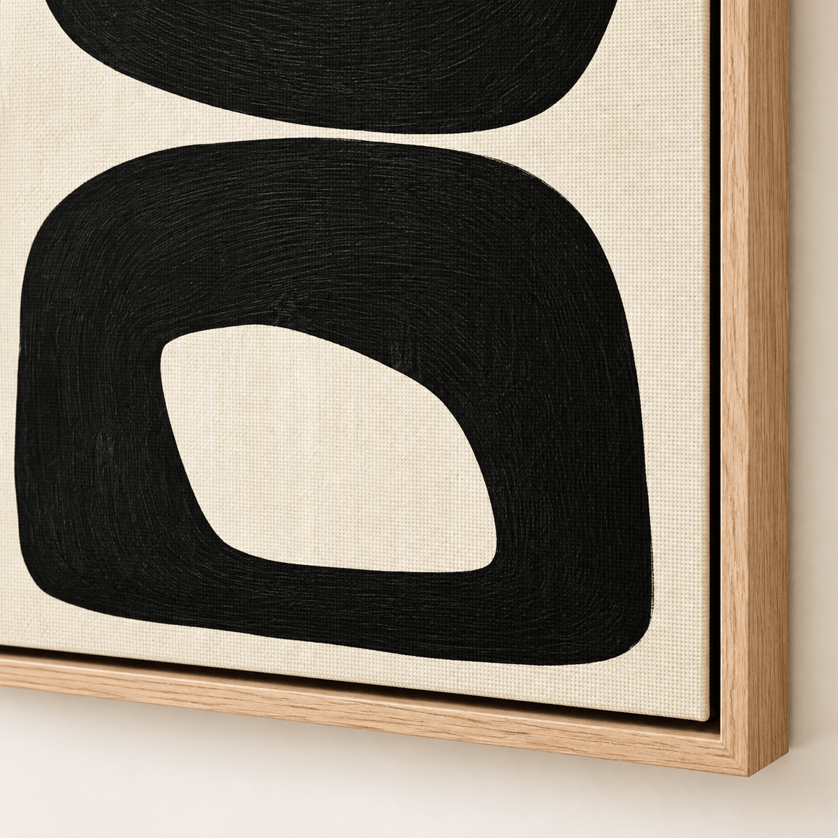 Organic Modern Wall Art – Twin Windows, corner detail by Rossetti Art