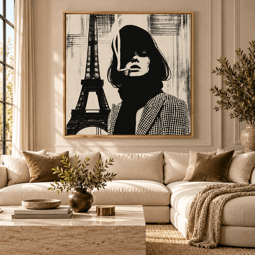 Paris Wall Art – Smoke & Steel by Rossetti Art – living room styling