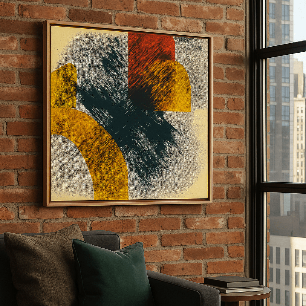 Canvas Print: Pop Color Clash – Abstract Canvas Wall Art - Chiara Rossetti