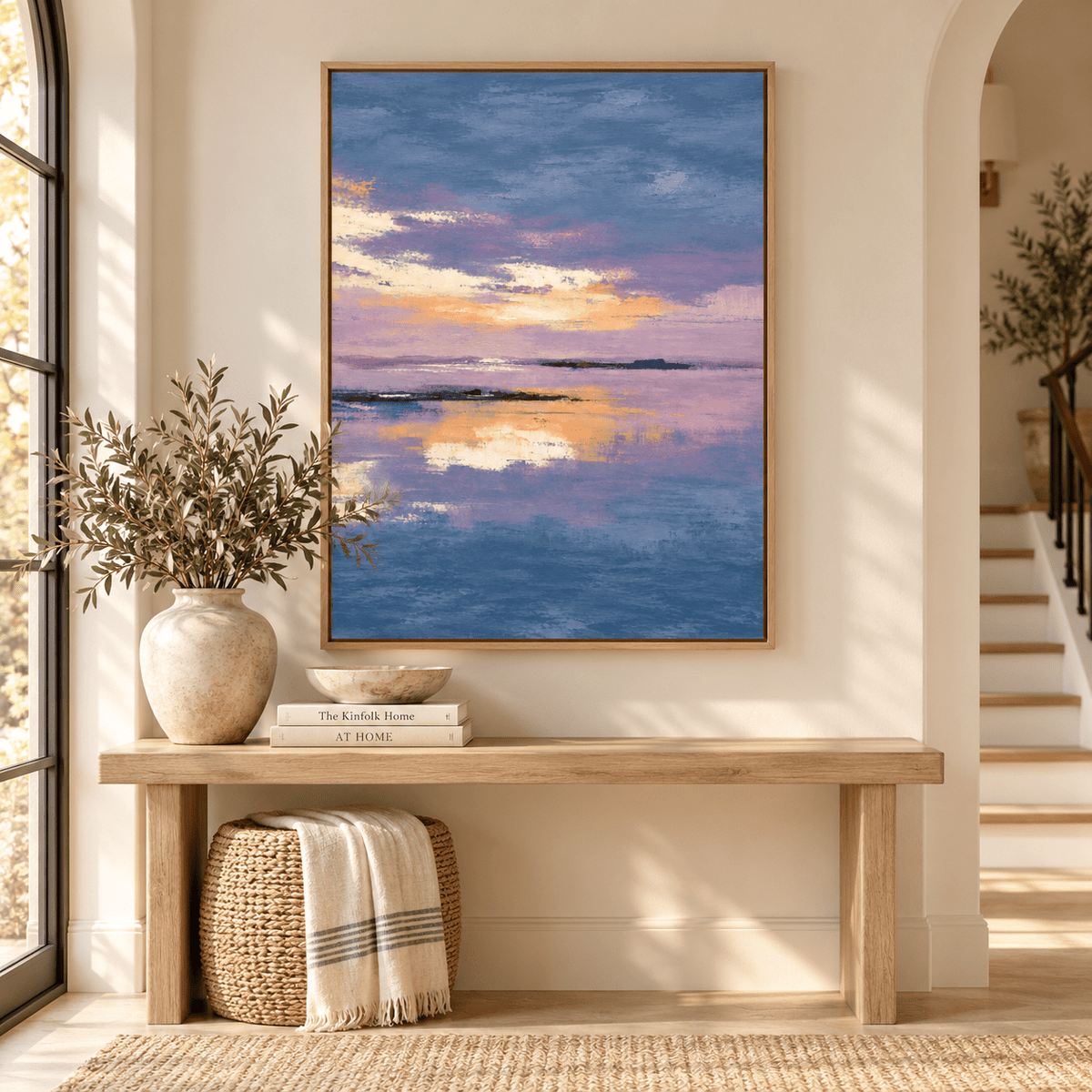 Purple Abstract Wall Art – Amethyst Shore by Rossetti Art