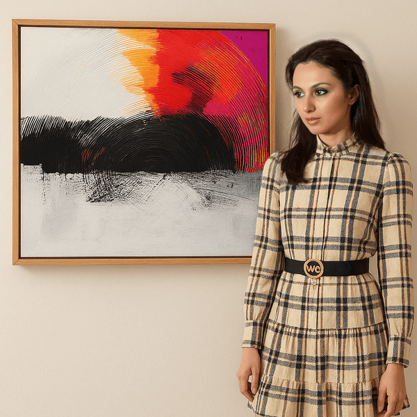 Canvas Print: Radiant Echo - Vibrant Canvas Wall Art