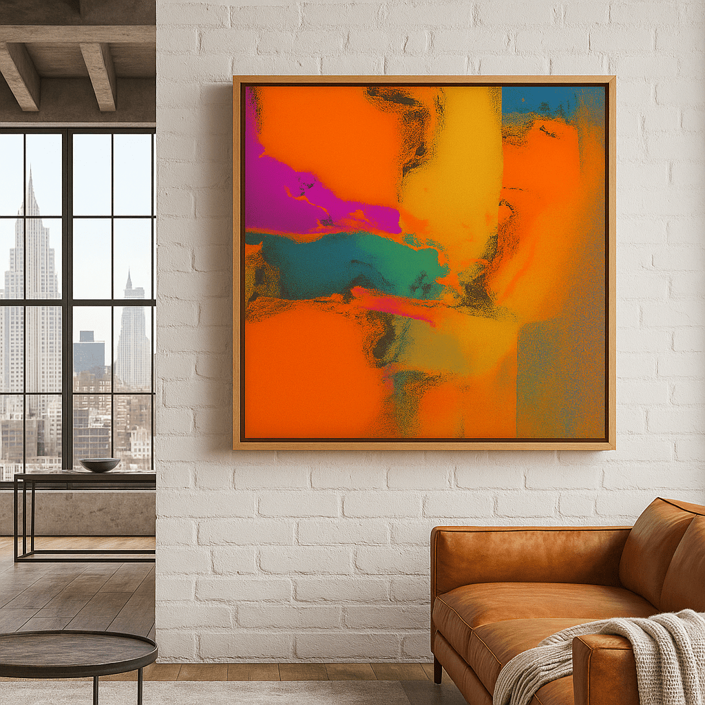Canvas Print: Retinal Burner Deluxe – Bold Abstract Canvas Wall Art modern abstract canvas wall art by Rossetti Art – luxury interior design artwork for living room, bedroom, office – abstract wall art bold geometric art contemporary wall design