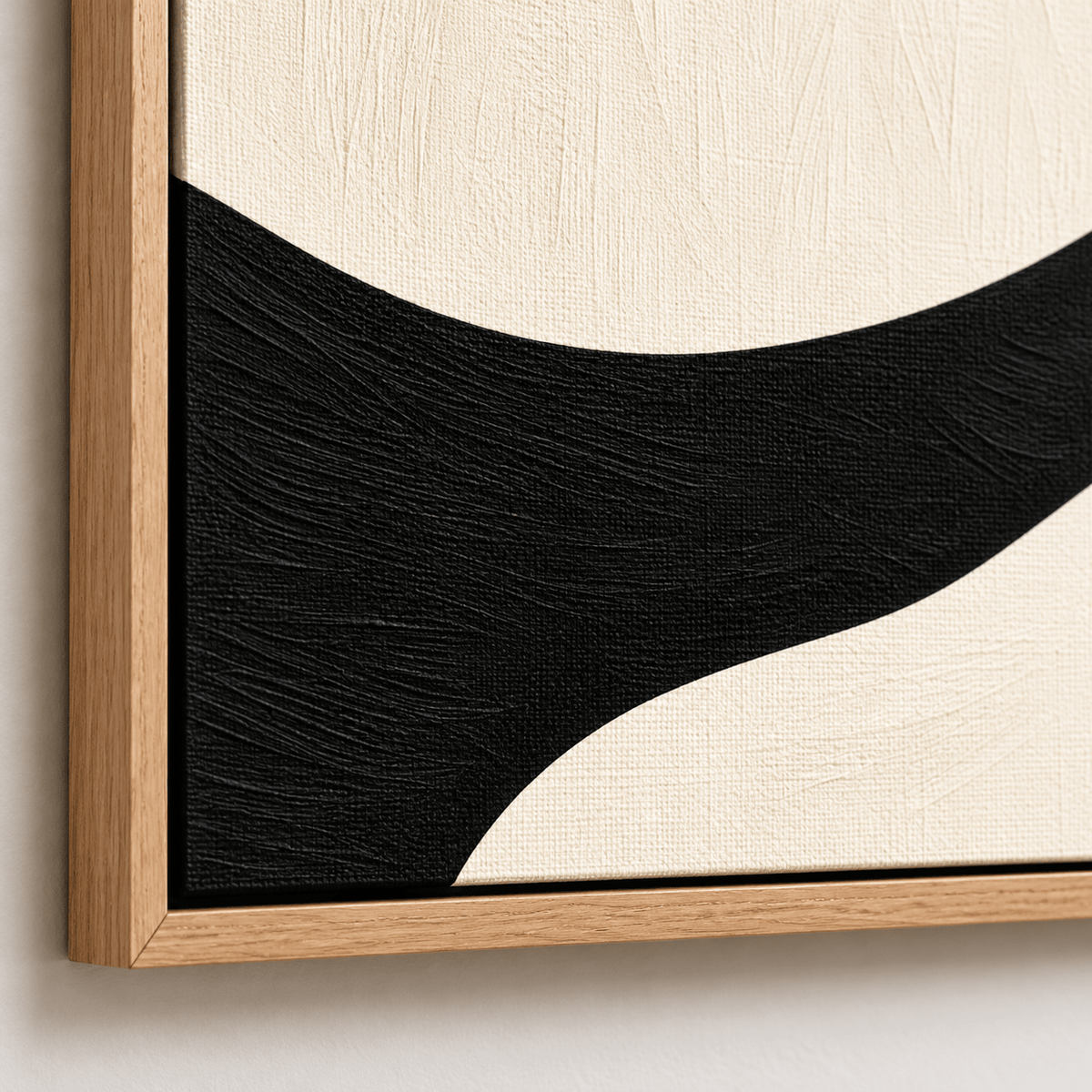 River Wall Art – Ivory River, brushed texture detail by Rossetti Art