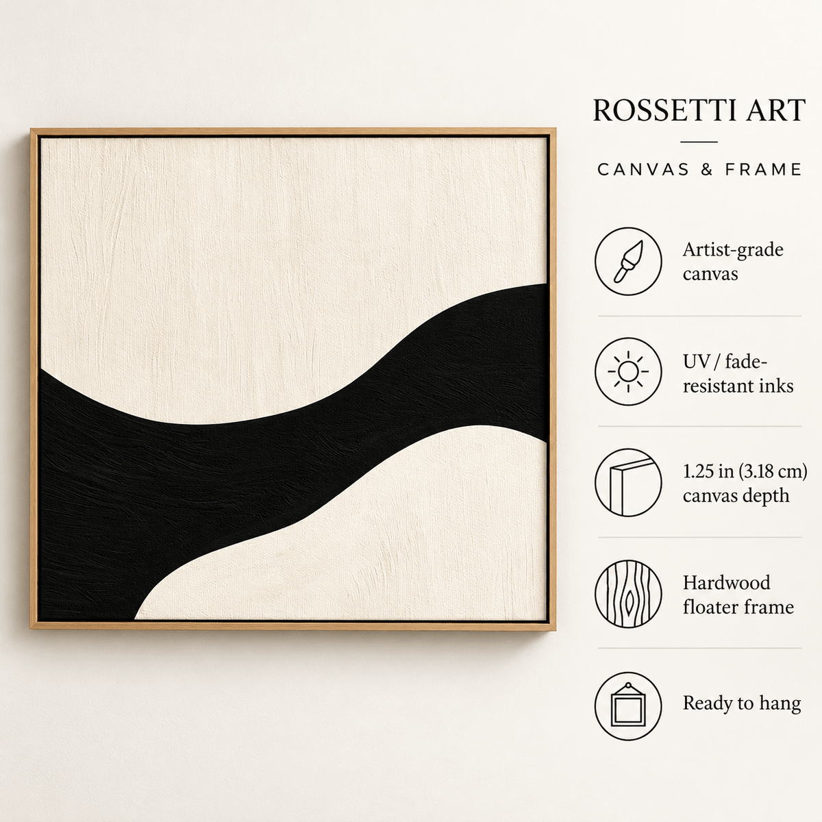 River Wall Art – Ivory River canvas print by Rossetti Art
