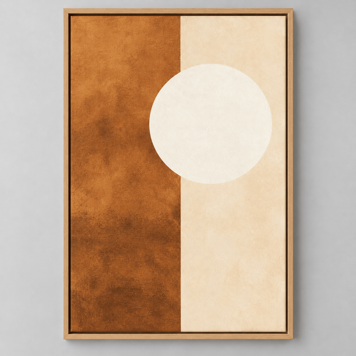 Sun and Moon Wall Art – Sienna Moon by Rossetti Art, framed vertical canvas print