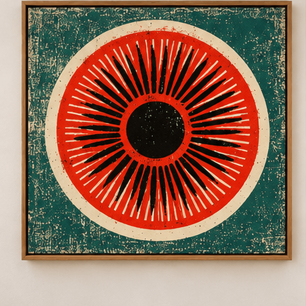 Sunburst Wall Art – Ember Sun by Rossetti Art